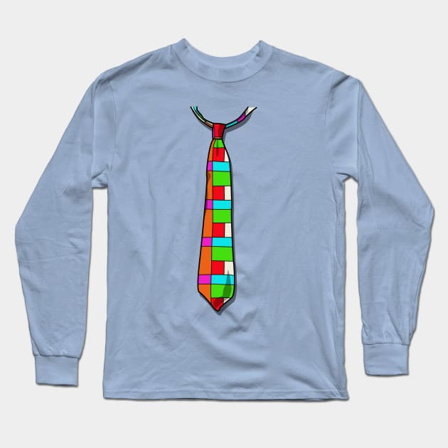 Faux Tie T-Shirt – Look Dapper, Feel Comfortable Long Sleeve T-Shirt by Fun Funky Designs